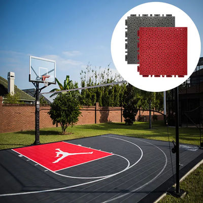 Repelente à água personalizado Interlocking Outdoor Badminton Basquete piso telhas de campo de desporto