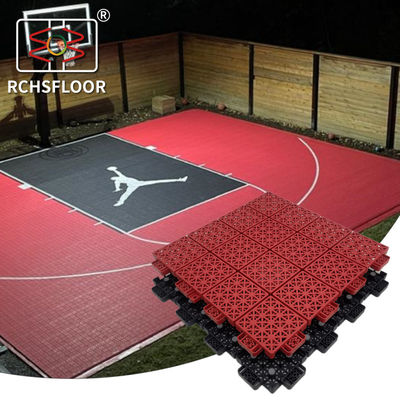 410g Outdoor PVC Interlocking Floor Tiles 1,81cm espessura Tiles do pátio traseiro