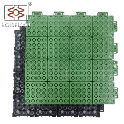 Resistente a UV 1,81cm Grossa azulejos de piso desportivo 34x34cm azulejos de piso de voleibol