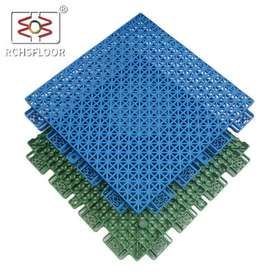 OEM ODM azulejos do quintal do quintal 204.5g peso azulejos de piso de plástico interligados