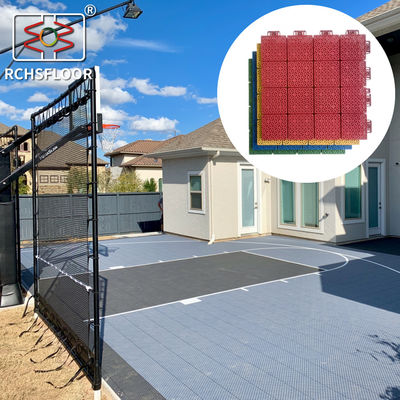 414g azulejos esportivos modulares para o exterior praça de basquetebol azulejos de polipropileno