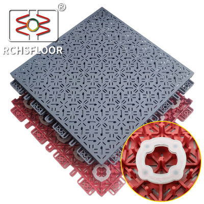 Piscinas de salão de ginástica PP Modular Sport Tiles Tennis Court Basketball Tiles de plástico