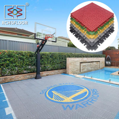 Piso de pickleball personalizado pátio de quintal de PVC piso interligado
