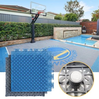 Área exterior Área interna Pvc Pickleball Ténis Quadrilha de basquetebol Terrazas de superfície Interlocking