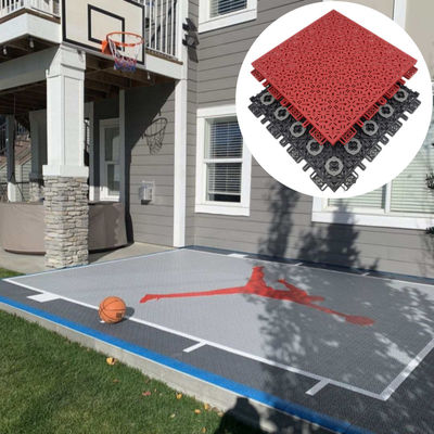 Mobile Diy Logo Interlocking Sports Flooring Mat para Basketball Outdoor Pickleball Court