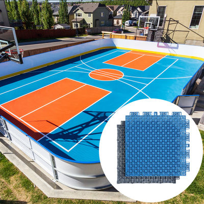 Antiderrapante Anti-fadiga PP Interlocking elástico Fiba 3x3 Quebra-cabeça de piso do campo de basquetebol