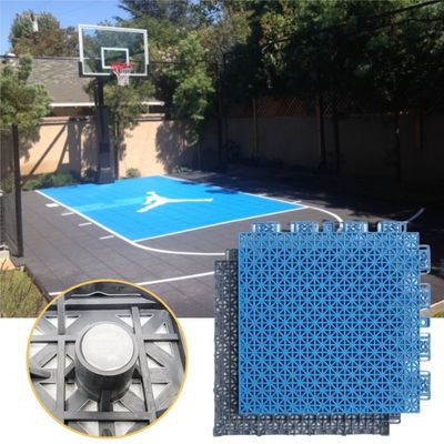 Pavimentos de pátio de jardim de basquetebol